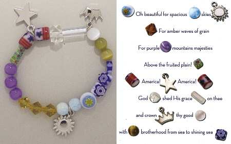 Beaded Story Bracelets America The Beautiful Bracelet - Boxed