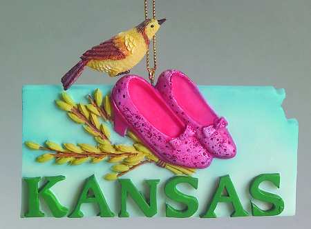 State Keepsake Ornaments Kansas - No Box