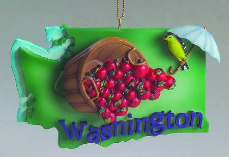 State Keepsake Ornaments Washington - No Box