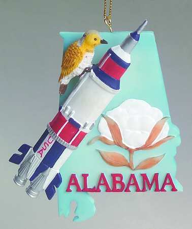 State Keepsake Ornaments Alabama - No Box