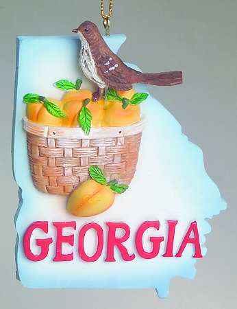 State Keepsake Ornaments Georgia - No Box