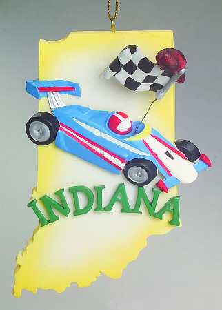 State Keepsake Ornaments Indiana - No Box