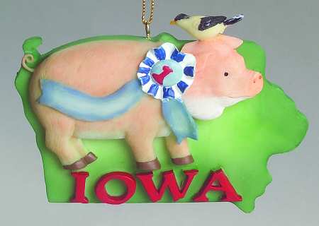 State Keepsake Ornaments Iowa - No Box