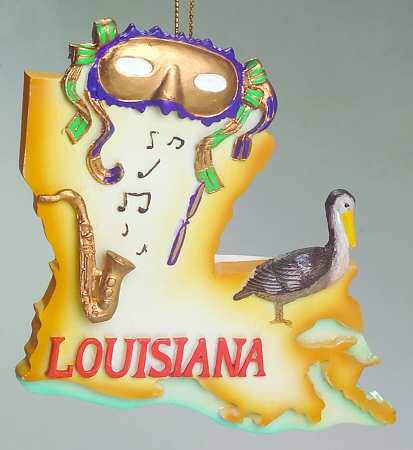 State Keepsake Ornaments Louisiana - No Box