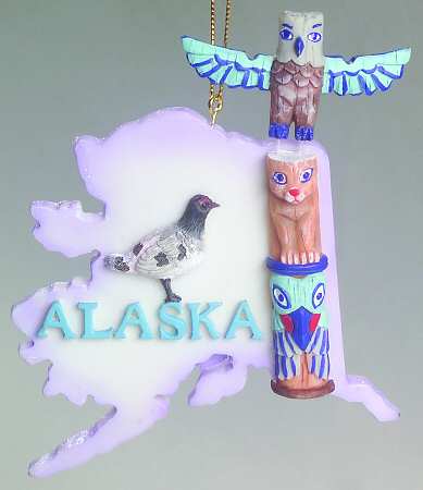 State Keepsake Ornaments Alaska - No Box