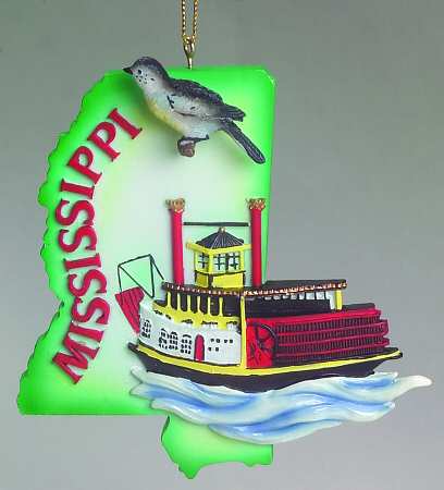 State Keepsake Ornaments Mississippi - No Box