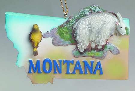 State Keepsake Ornaments Montana - No Box