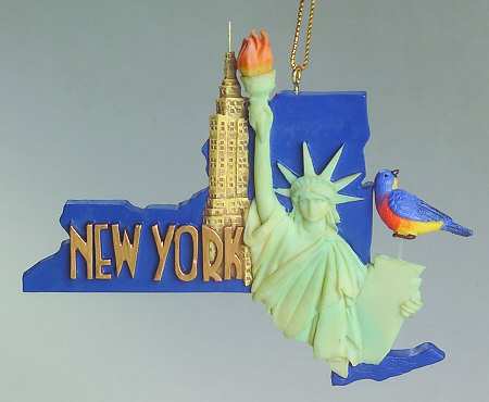 State Keepsake Ornaments New York - No Box