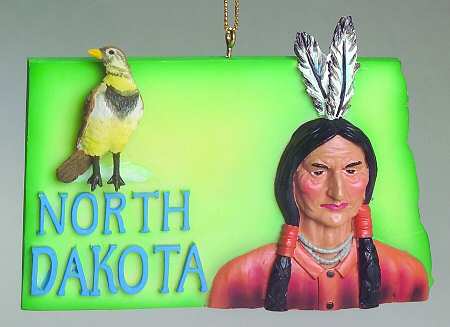 State Keepsake Ornaments North Dakota - No Box