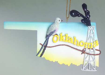 State Keepsake Ornaments Oklahoma - No Box