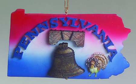 State Keepsake Ornaments Pennsylvania - No Box