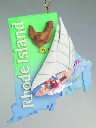 State Keepsake Ornaments Rhode Island - No Box
