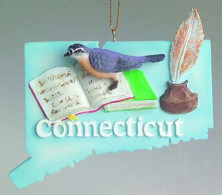 State Keepsake Ornaments Connecticut - No Box