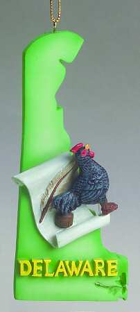 State Keepsake Ornaments Delaware - No Box