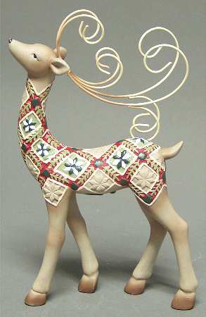 Origins Quilt Collection Reindeer Figure Foot Forward - Boxed