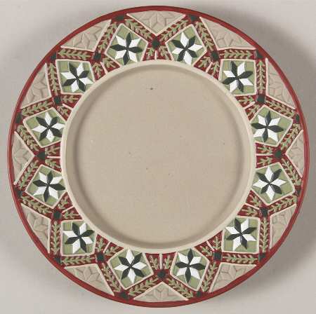 Origins Quilt Collection Candle Plate - No Box