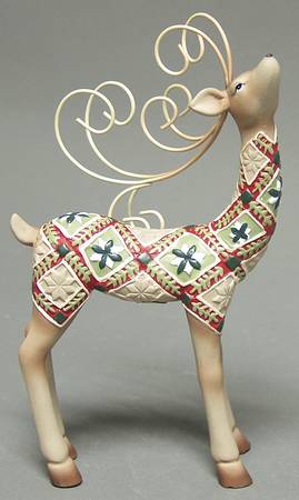Origins Quilt Collection Reindeer Figure - No Box
