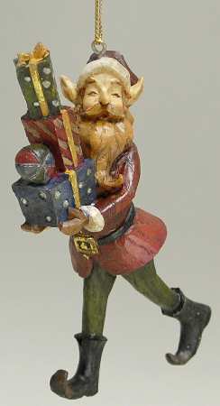 Woodworks Collection Elf With Presents - No Box