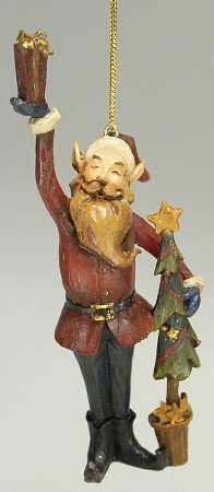 Woodworks Collection Elf With Standing Tree - No Box