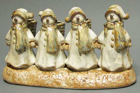 Origins Collection Snowman Taper Candleholder - With Box