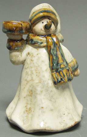 Origins Collection Snowman Taper Candleholder - No Box