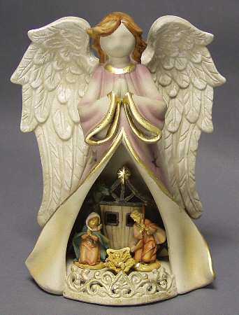 Origins Collection Angel Praying-Nativity Lighted - Boxed