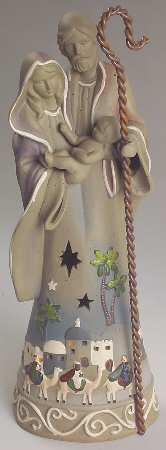 Origins Collection Holy Family Tea Light Holder - No Box