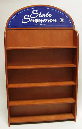 State Snowman Collection Display Shelf - Display Rack Wood