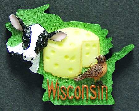 State Magnet Wisconsin - No Box