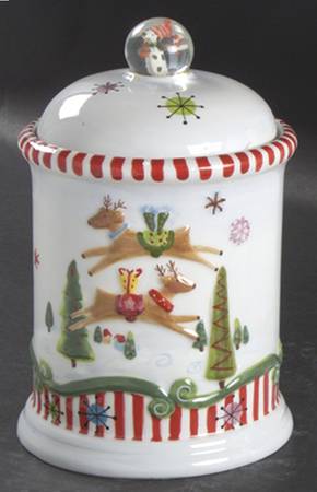 Christmas Juggle Collection Reindeer Snack Container - No Box