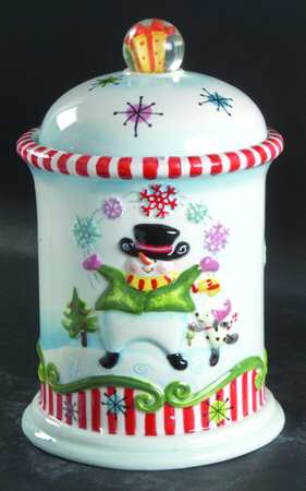 Christmas Juggle Collection Snowman Snack Container - No Box