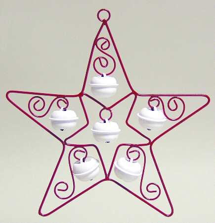 Snowbells Collection Jingle Bell Star-White Bells - No Box