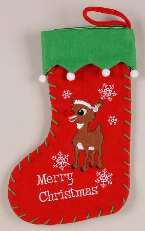 Rudolph the Red-Nosed Reindeer Rudolph Stocking - No Box