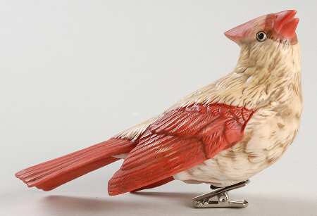 Woodlands Collection Female Cardinal Clip-On Ornament - No Box
