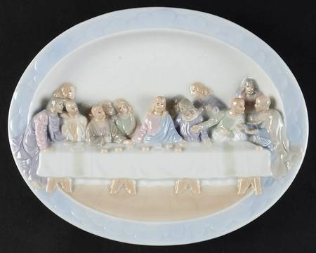 Valencia Classics Oval Last Supper Plate - Boxed