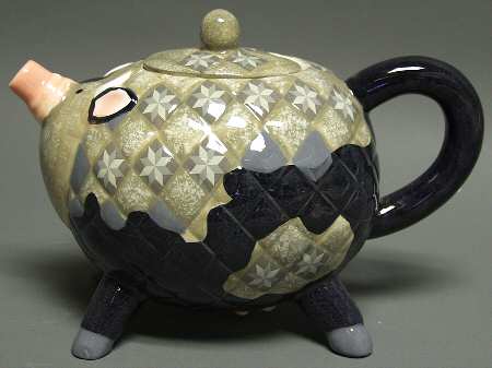 Patchwork Giftware Cow Teapot - Boxed
