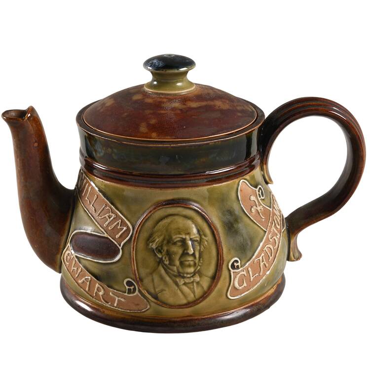 Royalty & Political Commemoratives William Gladston Memorial Teapot - No Box