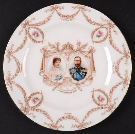 Royalty & Political Commemoratives George V & Mary Coronation Plate - No Box