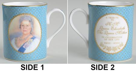 Royalty & Political Commemoratives Queen Mother Tribute Mug - No Box