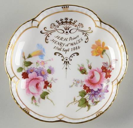Royalty Commemoratives Prince Henry (Harry) Birth Posie Tray - No Box