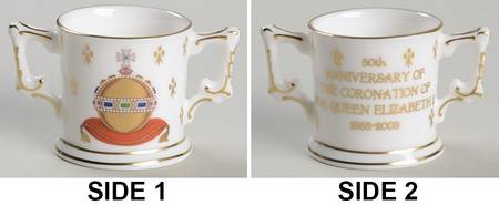 Royalty Commemoratives Elizabeth Ii 50th Ann Coronation Loving  - No Box