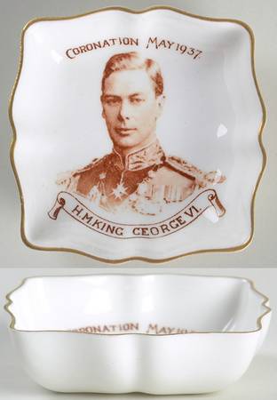 Royalty Commemoratives George Vi Coronation Dish - No Box