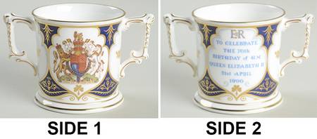 Royalty Commemoratives Elizabeth Ii 70th Birthday Loving Cup - Boxed
