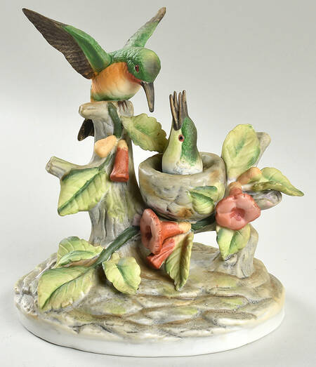 Royal Crown Figurines Hummingbird Family - Boxed