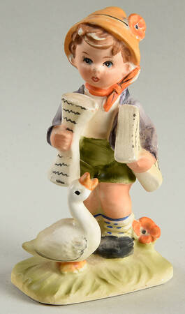 Royal Crown Figurines Boy With Goose - No Box