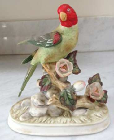 Royal Crown Figurines Blossom Headed Parakeet - Boxed