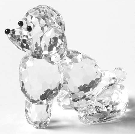 Crystalle Animals Dog-Poodle Medium - No Box