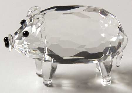 Crystalle Animals Pig Small - No Box