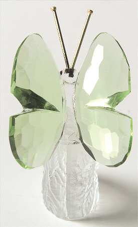 Crystalle Animals Butterfly Green - No Box
