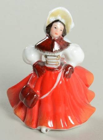 Miniature Ladies Christmas Skater - Boxed